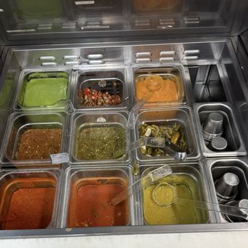 La Cocina de Maria - Salsa bar.  Please be neat and mindful for others. - Mexican Near Me - Mundelein, Illinois