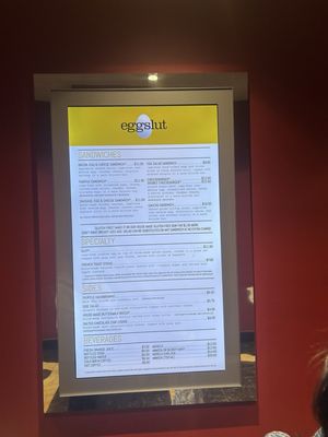 Menu photo 6 Eggslut Las Vegas, NV