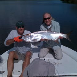 Quicksilver Fishing - Capt.Till and Phil, Tarpon 4-03-2014 caught and released