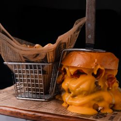 Havana Vieja Latin Restaurant Miami Beach - Bacon Double Cheeseburger