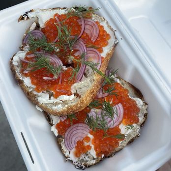 Courage Bagels - Wild Alaskan salmons roe - Bagels Near Me - Los Angeles, California Courage Bagels - Wild Alaskan salmons roe - Bagels Near Me - Los Angeles, California