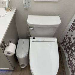 James Ashjian Lighting - Outlet was installed just behind the trash bin.