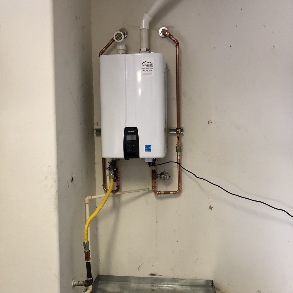 La Quinta Plumbing Solutions - New tankless water heater. - Plumbing Near Me