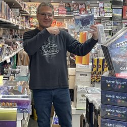 World of Collections Games Comics & Cards - One of the employees showing off a suggestion for Xmas gift for my nephew! I'm sure it will be a hit!