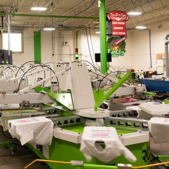 Twin City Tees - One of our 3 screen printing presses. - Screen Printing/T-Shirt Printing Near Me - Minneapolis, Minnesota Twin City Tees - One of our 3 screen printing presses. - Screen Printing/T-Shirt Printing Near Me - Minneapolis, Minnesota