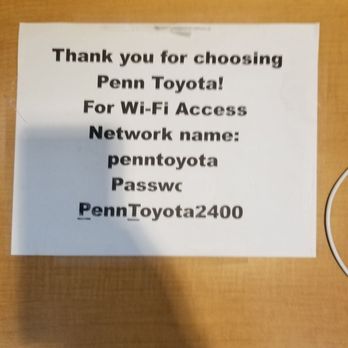 Penn Toyota - Free wi-fi - Car Dealers Near Me - Greenvale, New York Penn Toyota - Free wi-fi - Car Dealers Near Me - Greenvale, New York