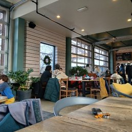 Cafe interior is well lit with a lot of natural light. Seating is fairly decent even during busier times.