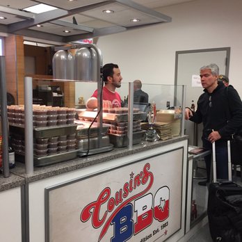 Cousin's BBQ - Ordering counter- everything is prepared ahead of time - Barbeque Near Me - Dallas, Texas