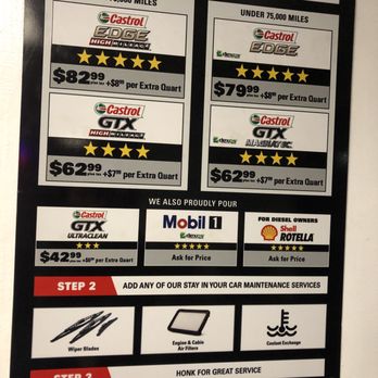 Take 5 Oil Change - Menu - Oil Change Stations Near Me - Dallas, Texas Take 5 Oil Change - Menu - Oil Change Stations Near Me - Dallas, Texas