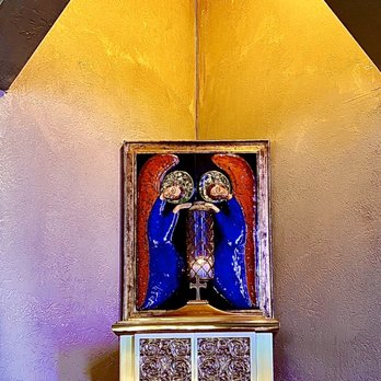 Saint Albert the Great Catholic Community - Angels in an icon watch over the consecrated hosts ... Jesus in the tabernacle. - Churches Near Me - Reno, Nevada Saint Albert the Great Catholic Community - Angels in an icon watch over the consecrated hosts ... Jesus in the tabernacle. - Churches Near Me - Reno, Nevada