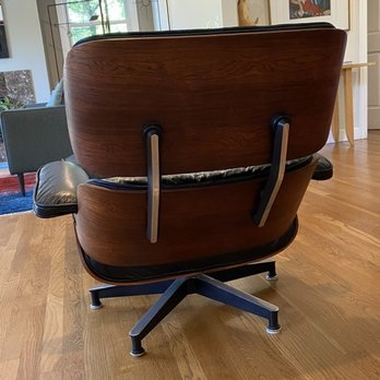 The Finisher's Touch - Back of rosewood Eames chair - Furniture Repair Near Me - Santa Monica, California