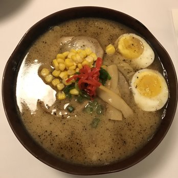 Yoshoku - Black garlic oil ramen. - Ramen Near Me - Sonora, California Yoshoku - Black garlic oil ramen. - Ramen Near Me - Sonora, California