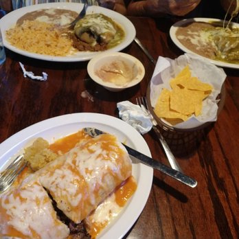 Mamas & Beer - Chile Rellenos and an Enchilada.  They were huge!  And amazing.  The Margarita was on point too. - Mexican Near Me - Asheville, North Carolina