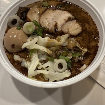 Ryujin Ramen - Black Kuro Tonkotsu Ramen requested it spicy - Ramen Near Me - Sacramento, California Ryujin Ramen - Black Kuro Tonkotsu Ramen requested it spicy - Ramen Near Me - Sacramento, California