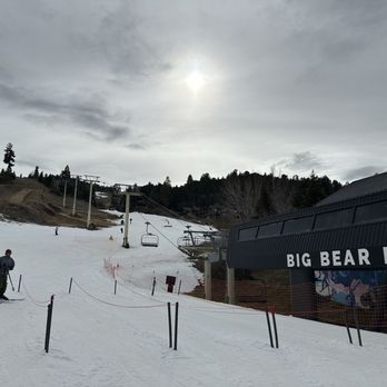 Bear Mountain - View from bottom next to major lift - Ski Resorts Near Me - Big Bear Lake, California
