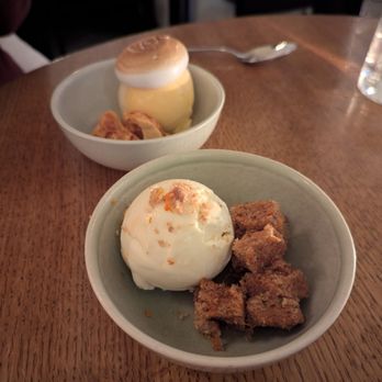 Crown Shy - Satsuma ice cream with marshmallow, carrot cake with cream cheese ice cream - New American Near Me - New York, New York
