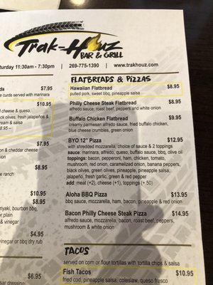 Menu photo 2 Trak Houz Kalamazoo, MI