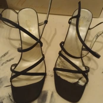 Bridal Exclusives - After 20 minutes of work...only 1 shoe cleaned up a bit. - Bridal Near Me - Tualatin, Oregon Bridal Exclusives - After 20 minutes of work...only 1 shoe cleaned up a bit. - Bridal Near Me - Tualatin, Oregon