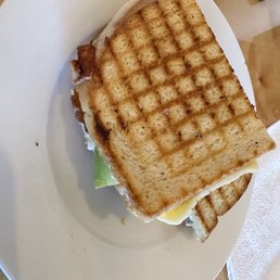 Avocado toast on sourdough bread