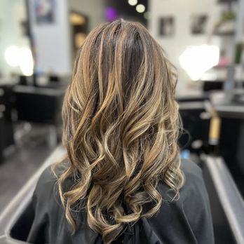 Color Smith Salon - From brassy redish brown to a cooler brunette with Balayage - Hair Salons Near Me - Plano, Texas Color Smith Salon - From brassy redish brown to a cooler brunette with Balayage - Hair Salons Near Me - Plano, Texas