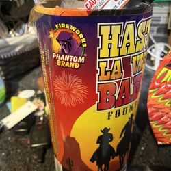 Phantom Fireworks of Matamoras - Canister that contains the Roman candle fountains. Cheaply constructed.