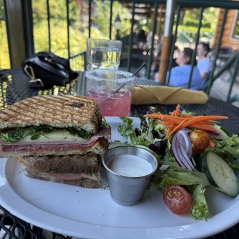 Stone Cliff Inn - Italian Press- Hot capicola, salami, mortadella, provolone, spinach, arugula, pesto, dijonaise, hand-sliced island, rye rustic bread - New American Near Me - Oregon City, Oregon Stone Cliff Inn - Italian Press- Hot capicola, salami, mortadella, provolone, spinach, arugula, pesto, dijonaise, hand-sliced island, rye rustic bread - New American Near Me - Oregon City, Oregon