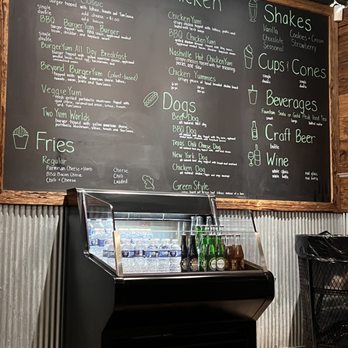 Burger Yum - a menu on a blackboard - Burgers Near Me - Harrisburg, Pennsylvania