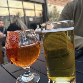 Alchemy Craft - Watermelon lollipop cider w/ a chamoy rim! Yumm! And a Mexican lager on the side.. salud - Bars Near Me - Montebello, California Alchemy Craft - Watermelon lollipop cider w/ a chamoy rim! Yumm! And a Mexican lager on the side.. salud - Bars Near Me - Montebello, California