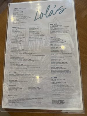 Menu photo 3 Lolas Longmeadow Longmeadow, MA