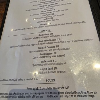 Anna And Lucio's Trattoria - Starters/apps - Salad Near Me - Maple, Ontario