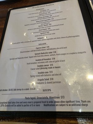 Menu photo 4 Anna And Lucio's Trattoria Maple, ON