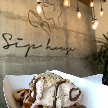 Sip House - Nutella Walnut Cream Croffle (1) - Coffee & Tea Near Me - Seattle, Washington Sip House - Nutella Walnut Cream Croffle (1) - Coffee & Tea Near Me - Seattle, Washington