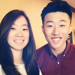 My friend Christine and I went to go get a haircut today!