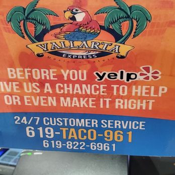 Vallarta Express - the fake # , they never respond or answer... - Mexican Near Me - La Mesa, California Vallarta Express - the fake # , they never respond or answer... - Mexican Near Me - La Mesa, California