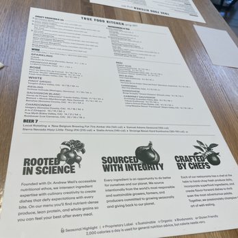 True Food Kitchen - Menu - Vegetarian Near Me - Annapolis, Maryland