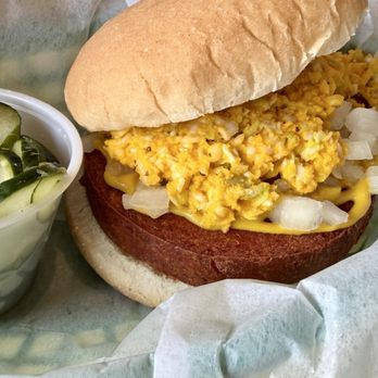 The Pig - Fried bologna sandwich with mustard, slaw, and onion. - Barbeque Near Me - Chapel Hill, North Carolina The Pig - Fried bologna sandwich with mustard, slaw, and onion. - Barbeque Near Me - Chapel Hill, North Carolina