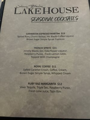 Menu photo 1 Johnny Black's LakeHouse Lake Orion, MI