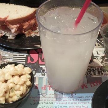 Gates Bar-B-Q - Bae and his lemonade w macaroni salad and double stacker turkey sandwich - Barbeque Near Me - Leawood, Kansas Gates Bar-B-Q - Bae and his lemonade w macaroni salad and double stacker turkey sandwich - Barbeque Near Me - Leawood, Kansas