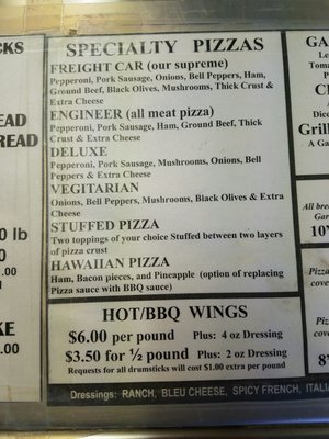 Menu photo 3 Westside Pizza Express El Paso, TX