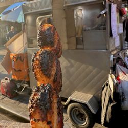 Grand Street Skewer Cart - Grilled scallops skewer