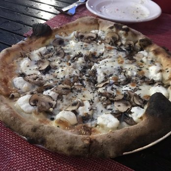 Bar Pazzo - Pizza with truffles mushrooms and salt - mozzarella replaced blue cheese - Pizza Near Me - Scranton, Pennsylvania
