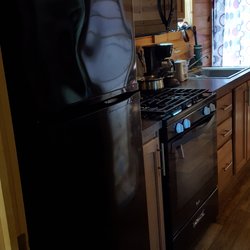Pine Haven Campground - Galley kitchen. Full sized appliances.