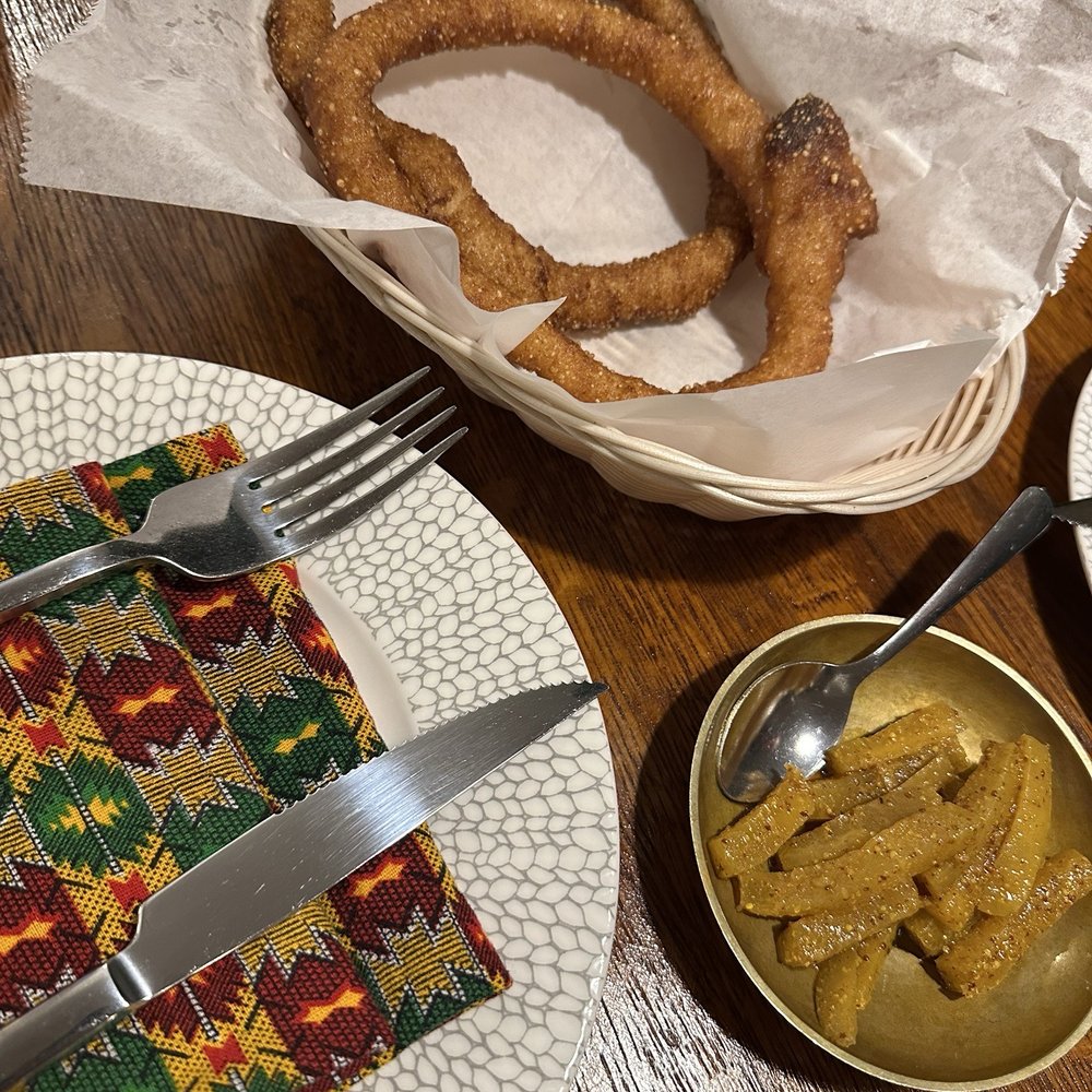 Royal Nepal TX Bar and Grill - Selroti and daikon radish pickle - Himalayan/Nepalese Near Me - Arlington, Texas Royal Nepal TX Bar and Grill - Selroti and daikon radish pickle - Himalayan/Nepalese Near Me - Arlington, Texas