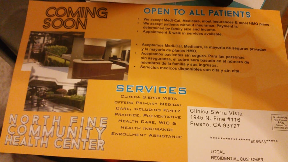 CLINICA SIERRA VISTA Updated October 2024 16 Reviews 1945 N Fine