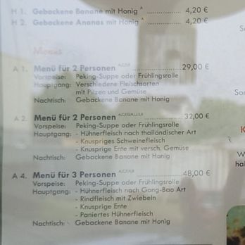 Ju Hu - Kindermenues, Desserts,  Menues für 2-3 Personen - Chinese Near Me - Hachenburg, RP