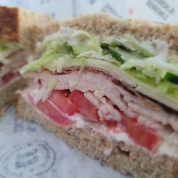 Jimmy John's - Half of a Club Lulu - Delicious! *Added provolone & cucumbers