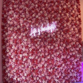 Bober Tea - Pretty flower wall - Bubble Tea Near Me - Sacramento, California Bober Tea - Pretty flower wall - Bubble Tea Near Me - Sacramento, California