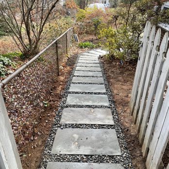 Tillerman Gardens - a walkway between two fences - Landscaping Near Me - Hyattsville, Maryland Tillerman Gardens - a walkway between two fences - Landscaping Near Me - Hyattsville, Maryland