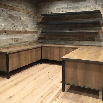 Meld Craft Co - a work area with a desk and shelves - Cabinetry Near Me - Sparks, Nevada