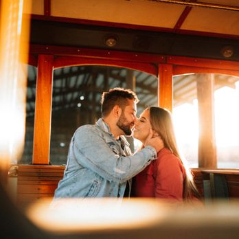 Tribe Greywolf - Beautiful photo of couples photo shoot in a trolley in Irvine California. - Event Photography Near Me Tribe Greywolf - Beautiful photo of couples photo shoot in a trolley in Irvine California. - Event Photography Near Me